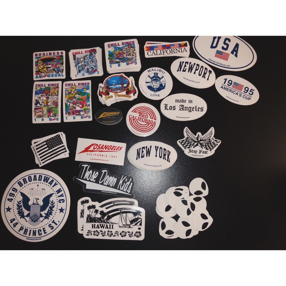 5 FOR $5!!!!!! BRANDY MELVILLE STICKERS